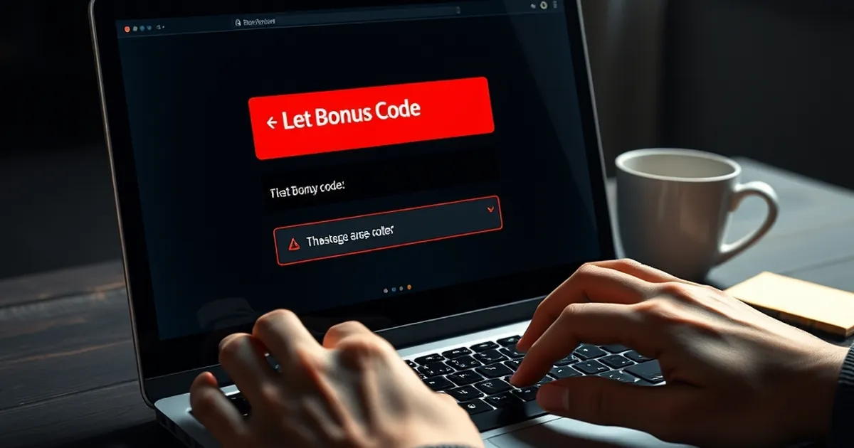 Bonus Code Field Hides Case Rules, 29% Type Uppercase and Fail