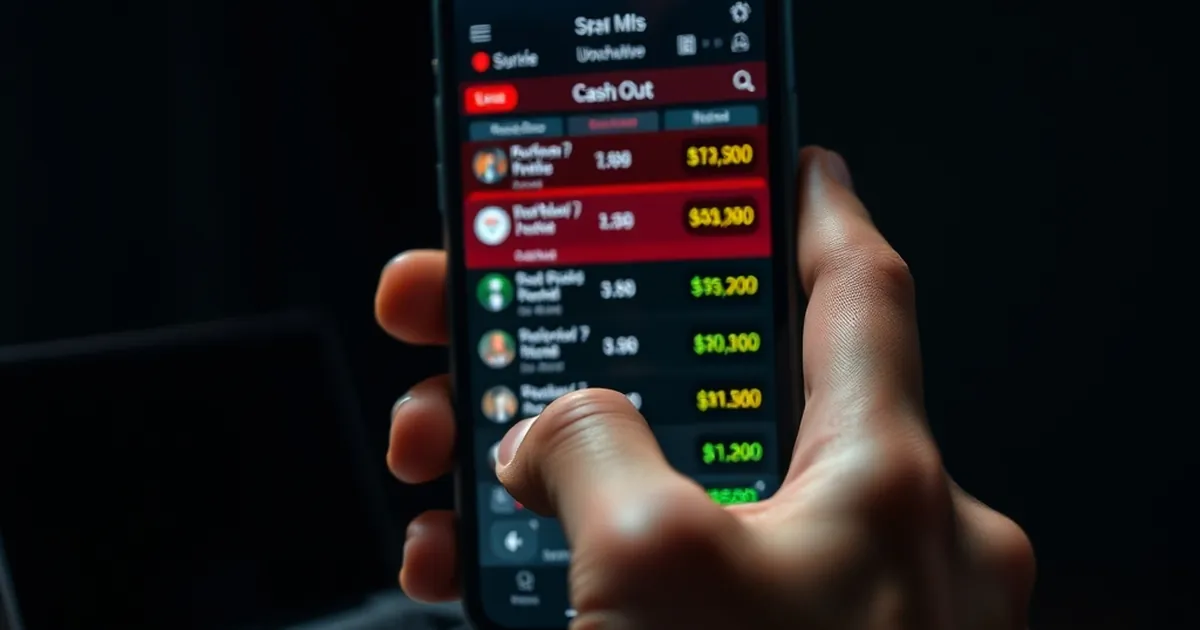 Sportsbook Cash-Out Buttons Hide 2 Taps Behind Live Odds